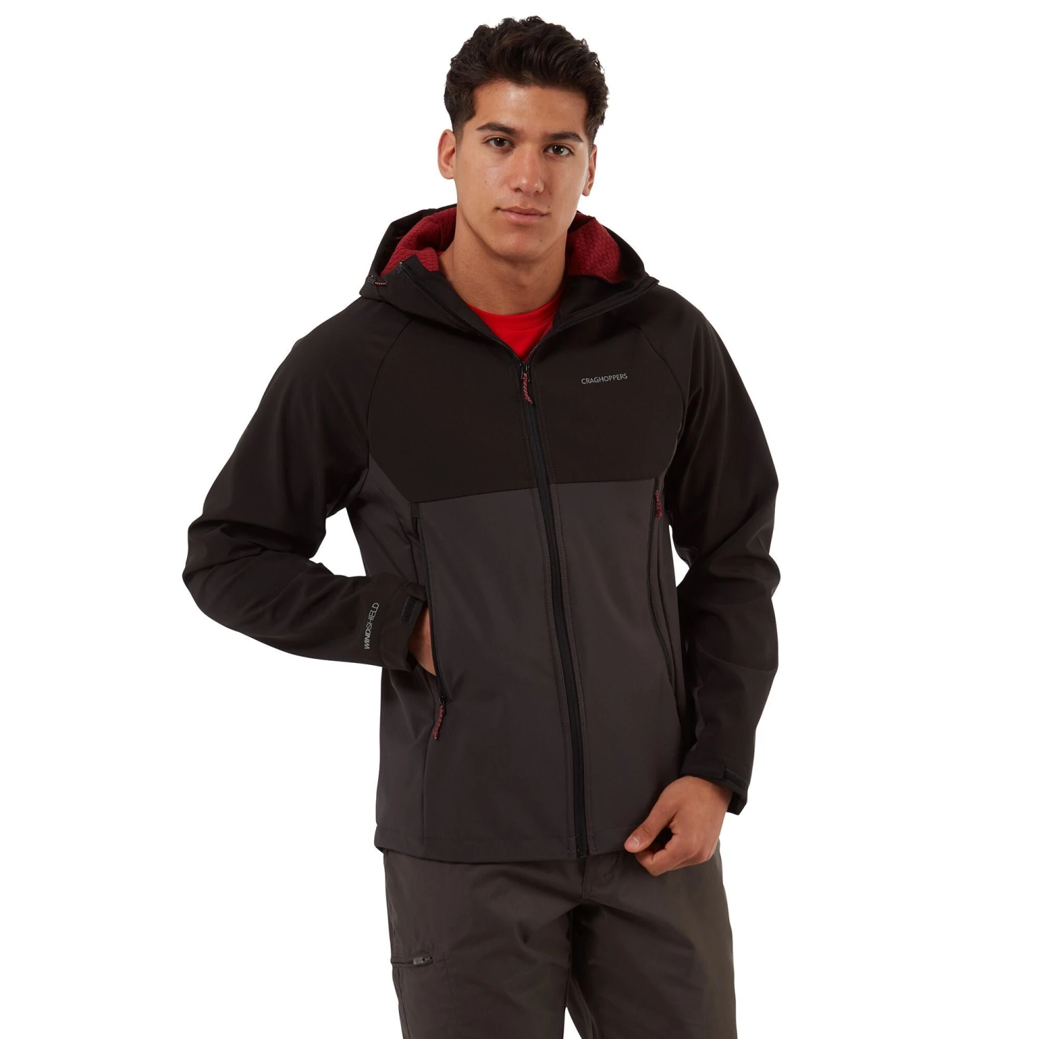 Craghoppers Men's Trent Weatherproof Softshell Jacket Black CML073 RRP £80 4 Craghoppers Men's Trent Weatherproof Softshell Jacket Black CML073 RRP £80 - Image 2