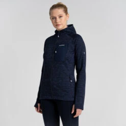 Craghoppers Women's Trina Hooded Jacket | Blue Navy -Crag Clothing Shop TRINAHOODEDJACKETNAVYMODEL