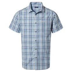 Craghoppers Vernon Short Sleeved Shirt Harbour Blue Check