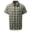 Craghoppers Men's Vernon Short Sleeved Shirt Parka Green Check -Crag Clothing Shop VERNONSHIRTPARKAGREEN