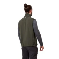 Craghoppers Men's Altis Bodywarmer Softshell Woodland Green CMB806 -Crag Clothing Shop altisvestwoodlandmodelback