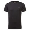 Craghoppers Men's Atmos Short Sleeved T-Shirt Black Pepper -Crag Clothing Shop atmosblackpepper