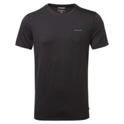 Craghoppers Men's Atmos Short Sleeved T-Shirt Black Pepper