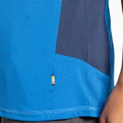 Craghoppers Men's Atmos Short Sleeved T-Shirt Falls Blue -Crag Clothing Shop atmosfallsbluecloseup