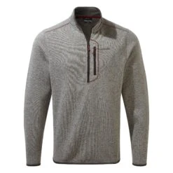 Craghoppers Men's Bronto Half Zip Soft Grey Marl CMA1285 RRP £45