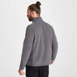Craghoppers Men's Corey Full Zip Microfleece Jacket Black Pepper CMA1282 RRP £50 -Crag Clothing Shop coreyfullzipblackpepback