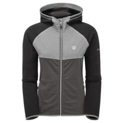 Dare2B Dare 2b Women's Courteous II Full Zip Hooded Midlayer Black/Ebony DWL427