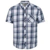 Regatta Men's Deakin III Short Sleeve Shirt White/Dark Denim -Crag Clothing Shop deakin iii shirt white dark denim 2