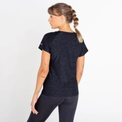 Dare2B Dare 2b Women's Defy II Lightweight Tee Black -Crag Clothing Shop defyIIteeblackmodelback
