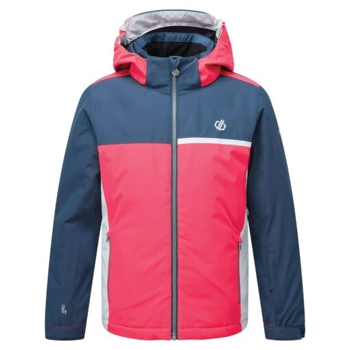 Dare2B Dare 2b Girls Depend Ski Jacket Pink/Denim RRP £80 -Crag Clothing Shop dependneon