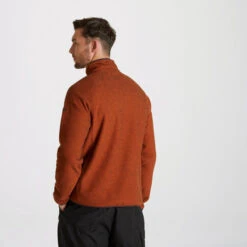 Craghoppers Men's Durrus Half Zip Fleece Potters Clay -Crag Clothing Shop durrusclaymodelback
