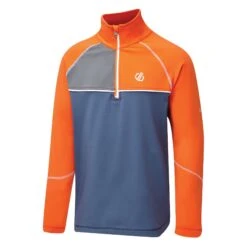 Dare2B Dare 2b Kid's Formate Half Zip Baselayer Orange/Denim