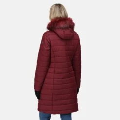 Regatta Women's Fritha Insulated Parka Claret -Crag Clothing Shop frithaclaretmodelback