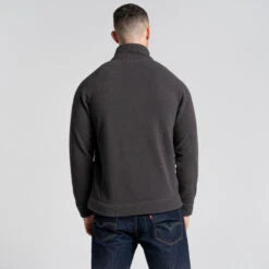 Craghoppers Men's Hayden Fleece Jacket Black Pepper RRP £80 -Crag Clothing Shop haydenblackpeppermodelback