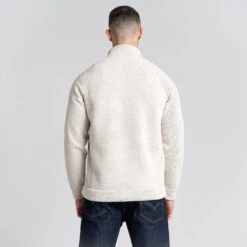Craghoppers Men's Hayden Half Zip Fleece Calico -Crag Clothing Shop haydenhalfzipcalicomodelback