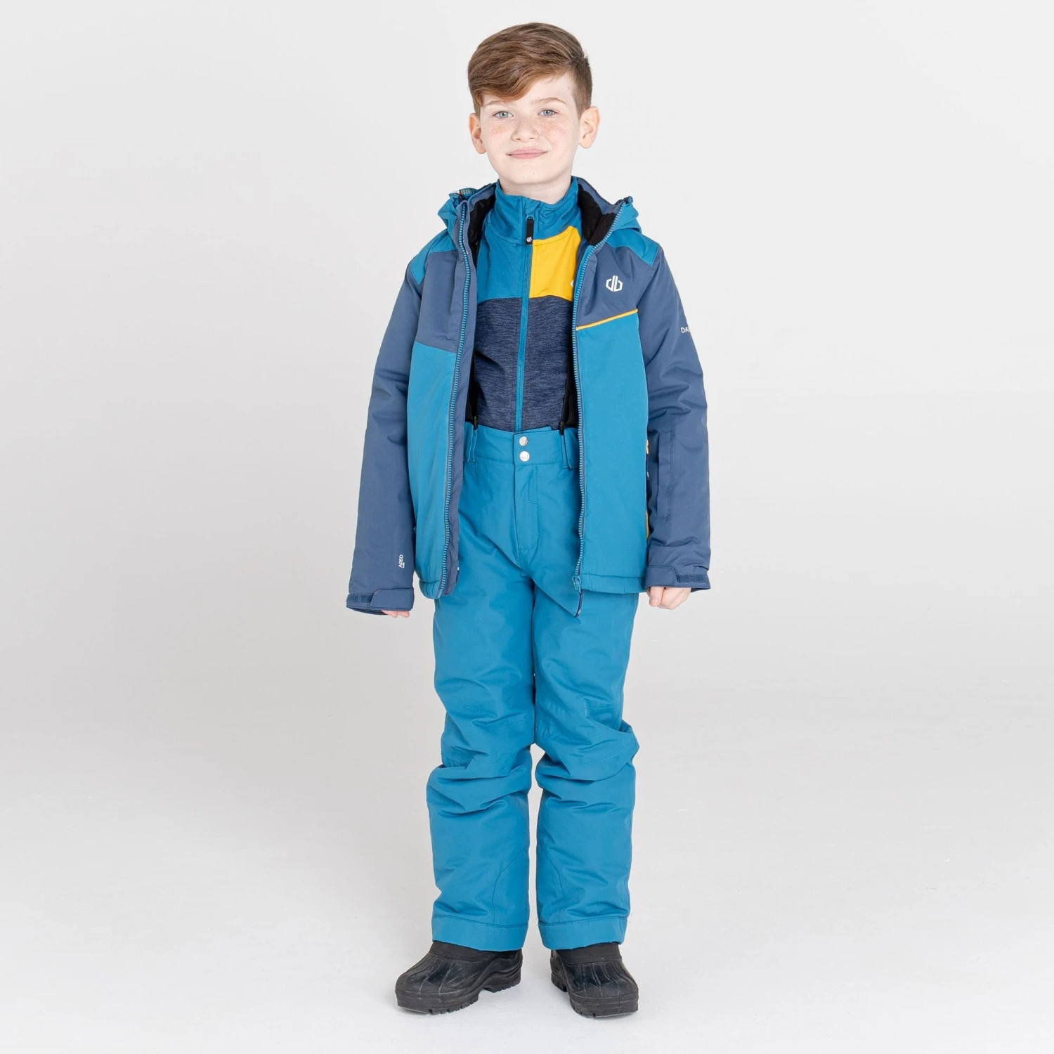 Dare2B Dare 2b Boy's Impose II Jacket Waterproof Ski Jacket Denim/ Methyl 4 Dare2B Dare 2b Boy's Impose II Jacket Waterproof Ski Jacket Denim/ Methyl - Image 2