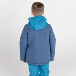 Dare2B Dare 2b Boy's Impose II Jacket Waterproof Ski Jacket Denim/ Methyl 7 Dare2B Dare 2b Boy's Impose II Jacket Waterproof Ski Jacket Denim/ Methyl -Crag Clothing Shop imposedenimmethylmodelback