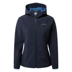 Craghoppers Women's Kalti Weatherproof Hooded Softshell Navy RRP £80