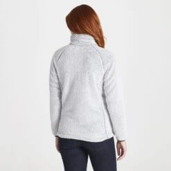 Craghoppers Women's Lochinver Cosy Fleece Jacket Grey CWA292 -Crag Clothing Shop lochinverjacketgreyback