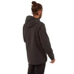 Craghoppers Men's Lorton Waterproof Breathable Jacket Black Pepper CMW780 RRP £115 -Crag Clothing Shop lortonblkpepinside