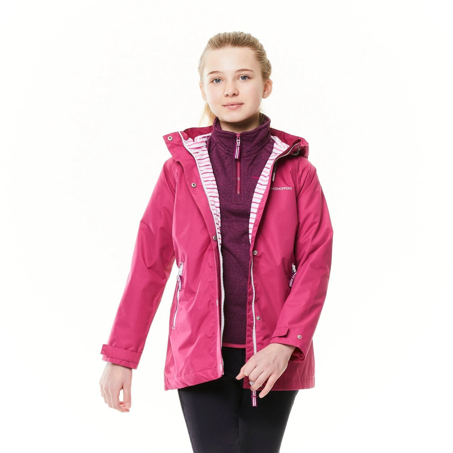 Craghoppers Girls Marietta Jacket Raspberry CKW049 RRP £40 4 Craghoppers Girls Marietta Jacket Raspberry CKW049 RRP £40 - Image 2
