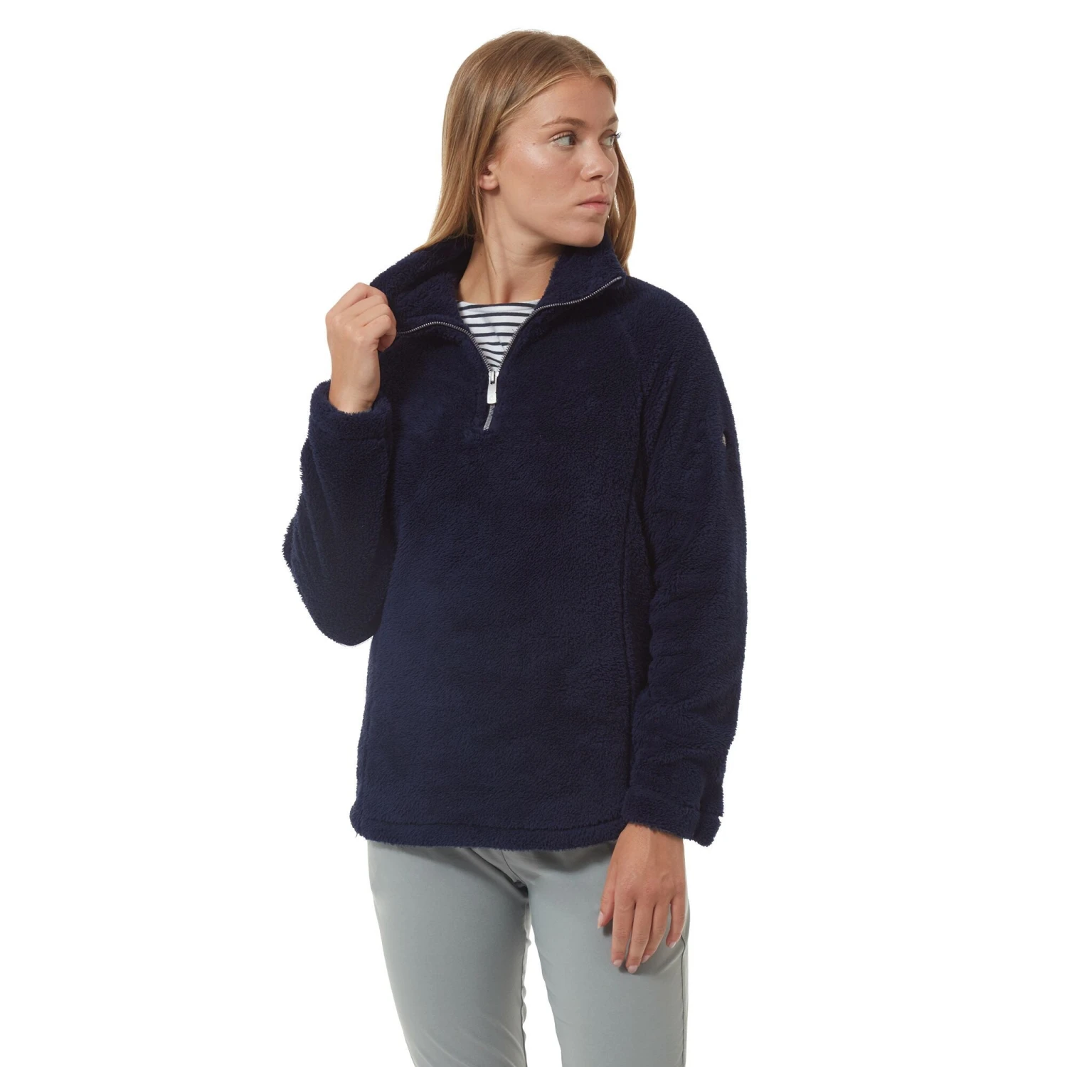 Craghoppers Women's Marla Cosy Sherpa Half-Zip Fleece Navy CMA271 4 Craghoppers Women's Marla Cosy Sherpa Half-Zip Fleece Navy CMA271 - Image 2