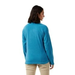 Craghoppers Women's Miska Half-Zip Fleece Mediterranean Blue CWA 265 RRP £35 -Crag Clothing Shop miskamedblueback