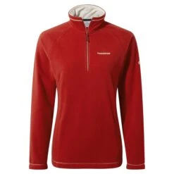 Craghoppers Women's Miska Half-Zip Fleece Pompeian Red CWA265 RRP £35