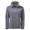 Craghoppers Women's Natalia Half-Zip Galaxy Blue Striped Fleece RRP £50 -Crag Clothing Shop nataliahzgalaxyblue