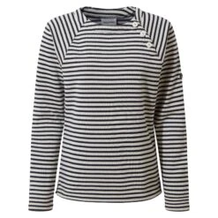Craghoppers Women's Neela Crew Neck Insulating Jumper Navy Stripe CWA267