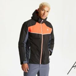 DARE2B OBSERVE SKI JACKET, BLACK/BLAZE ORANGE RRP £120 8 DARE2B OBSERVE SKI JACKET, BLACK/BLAZE ORANGE RRP £120 -Crag Clothing Shop observe.black .2