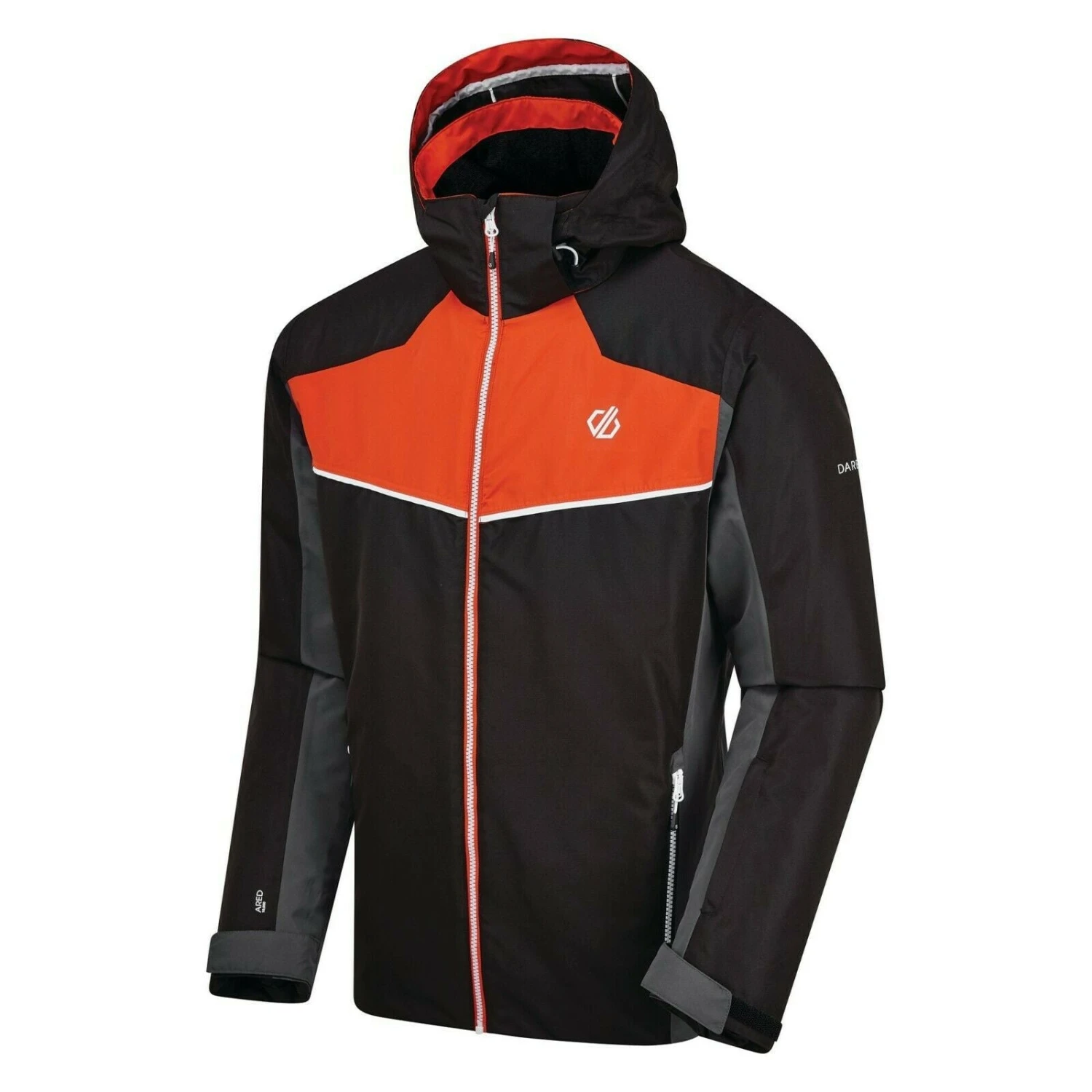 DARE2B OBSERVE SKI JACKET, BLACK/BLAZE ORANGE RRP £120 3 DARE2B OBSERVE SKI JACKET, BLACK/BLAZE ORANGE RRP £120