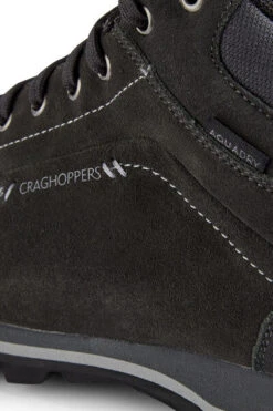 Craghoppers Men's Onega Mid Waterproof Shoes | Dark Grey -Crag Clothing Shop onegacloseup