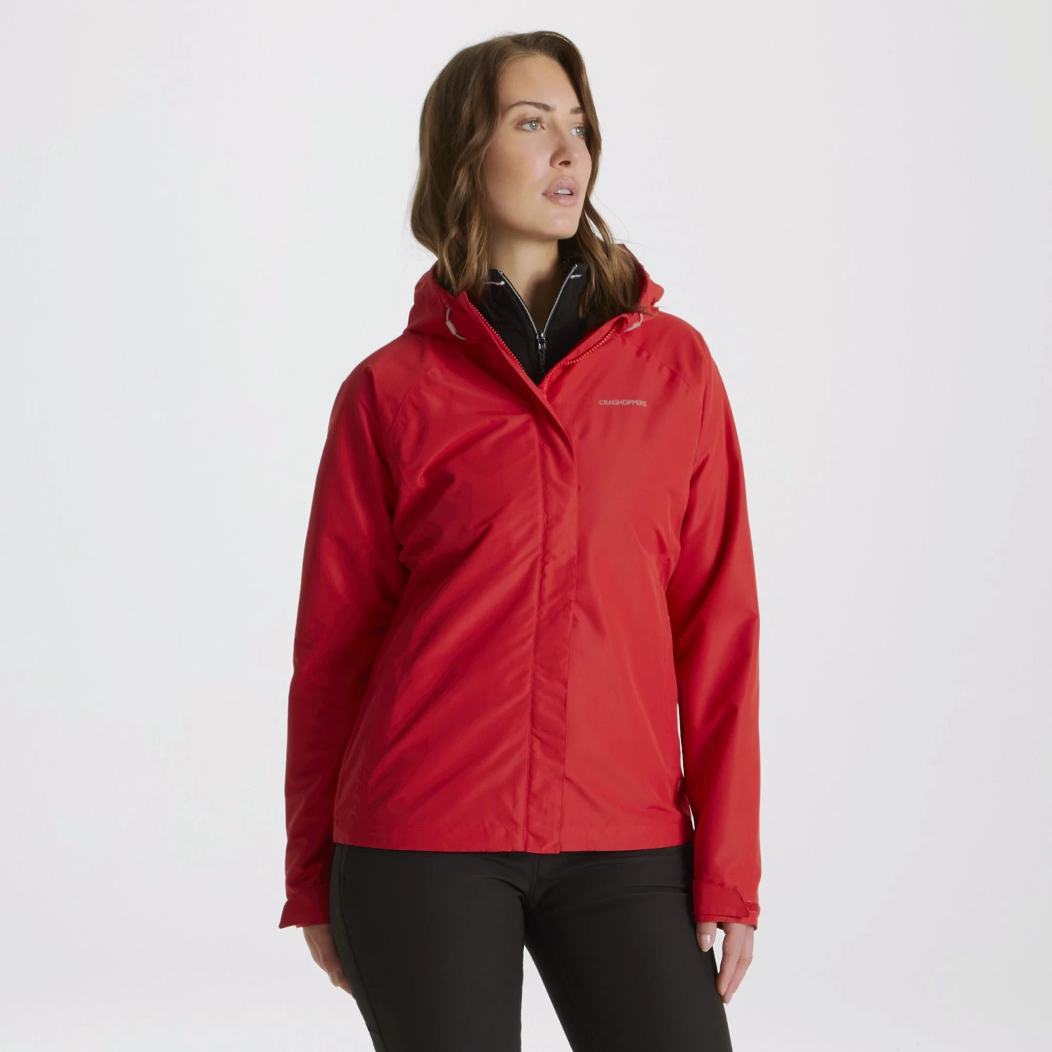 Craghoppers Women's Orion Waterproof Shell Jacket Red CWW1162 4 Craghoppers Women's Orion Waterproof Shell Jacket Red CWW1162 - Image 2