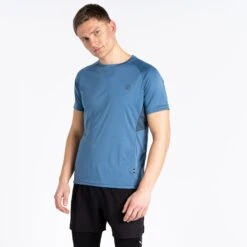 Dare2B Dare 2b Men's Peerless II T-Shirt Stellar Blue Orion Grey 6 Dare2B Dare 2b Men's Peerless II T-Shirt Stellar Blue Orion Grey -Crag Clothing Shop peerlessIIteestellarmodel