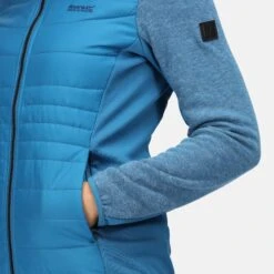 Regatta Women's Pemble III Hybrid Jacket Blue Sapphire -Crag Clothing Shop pemblebluesapphirecloseup