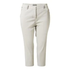 Craghoppers Women's Kiwi Pro Crop Trousers Dove Grey