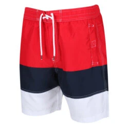 Regatta Men's Bractmor VI Swim Shorts True Red/Navy/White