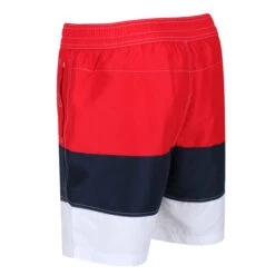Regatta Men's Bractmor VI Swim Shorts True Red/Navy/White -Crag Clothing Shop regatta mens bractmar vi shorts red navy white 2