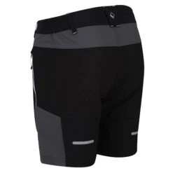 Regatta Men's Mountain Shorts Black/Magnet RRP £65 -Crag Clothing Shop regatta mens mountain shorts black magnet side