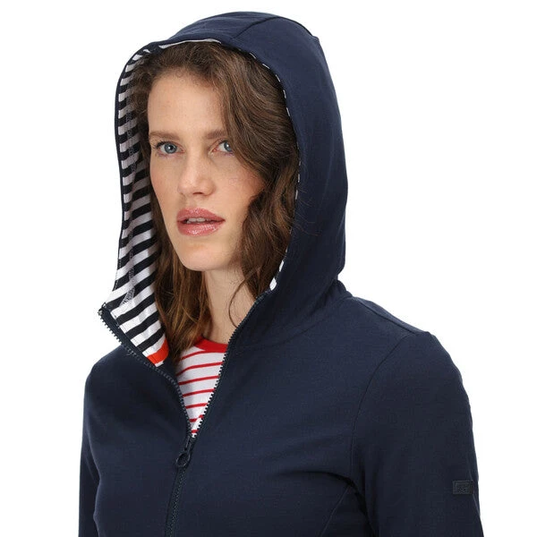Regatta Women's Bayarma Full Zip Hoody Navy RWA532 8 Regatta Women's Bayarma Full Zip Hoody Navy RWA532 - Image 6
