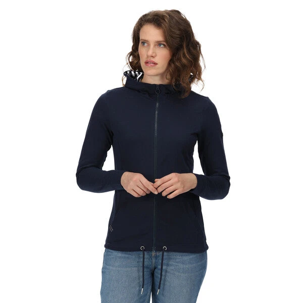 Regatta Women's Bayarma Full Zip Hoody Navy RWA532 4 Regatta Women's Bayarma Full Zip Hoody Navy RWA532 - Image 2
