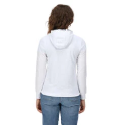 Regatta Women's Bayarma Full Zip Hoody White Towelling RWA532 -Crag Clothing Shop regatta womens bayarma hoody white towelling 5