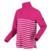 Regatta Women's Camiola II Half Button Jersey Fuchsia/White Stripe -Crag Clothing Shop regatta womens camiola ii fuchsia 1