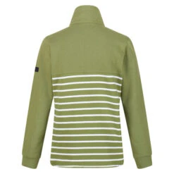 Regatta Women's Camiola II Half Button Jersey Greenfields/White Stripe -Crag Clothing Shop regatta womens camiola ii greenfields 3