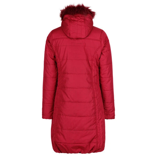 Regatta Women's Fermina II Long Baffle Jacket - Delhi Red 6 Regatta Women's Fermina II Long Baffle Jacket - Delhi Red - Image 4