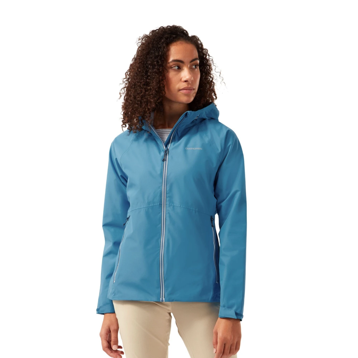 Craghoppers Women's Salina Waterproof Hooded Jacket Mediterranean Blue RRP £120 4 Craghoppers Women's Salina Waterproof Hooded Jacket Mediterranean Blue RRP £120 - Image 2