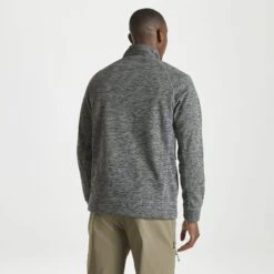 Craghoppers Men's Stromer Fleece Jacket Cloud Grey CMA1270 -Crag Clothing Shop stromergreymodelback