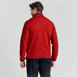 Craghoppers Men's Torney Fleece Jacket | Chilli Red -Crag Clothing Shop torneyjacketchilliredback