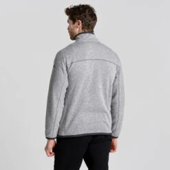 Craghoppers Men's Torney Fleece Jacket | Dove Grey -Crag Clothing Shop torneyjacketgreymodelback